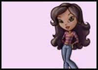 4 ♡ how to draw a cute face ♡ step by step with christina lorre'; How To Draw Bratz Dolls Cartoon Characters Drawing Tutorials How To Draw Bratz Girls Lessons Step By Step Techniques For Cartoons Illustrations