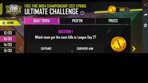 Read full profile chloe is a social media expert and shares lifestyle tips on lifehack. Free Fire India Esport Ultimate Challenge Day 2 All Questions Answers