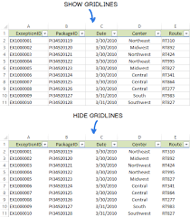 In excel 2007, click the office button and then click excel options. How To Show Gridlines In Excel Hide Remove Lines