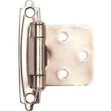 Touch the subtle texture of real wood cabinet doors, feel the smooth action of drawer slides and door hinges. Anvil Mark Part 2494370 Anvil Mark 1 1 2 In Satin Nickel Cabinet Hinge 10 Pack Cabinet Door Hinges Home Depot Pro