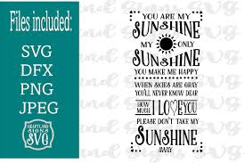 Download You Are My Sunshine Svg Nursery Decor New Baby 215831 Svgs Design Bundles