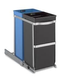Simplehuman 35 L Dual Compartment Under Counter Pull Out Can Recycling Bins Kitchen Simplehuman Kitchen Trash Cans