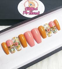Watch the video explanation about how to sell press on nails | part 1 online, article, story, explanation, suggestion, youtube. Autumn Queen 2 0 Set Handmade Salon Quality Gel Press Etsy Fake Nails Press On Nails Diy Press On Nails