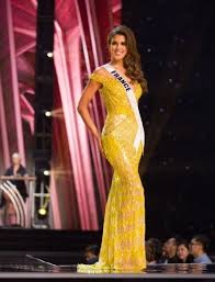 This contest was held annually until 1935, when the great depression and other events preceding world war ii led to its demise. Iris Mittenaere Miss Universe 2016 Pageant Evening Gown Preliminary Competition Famousfix