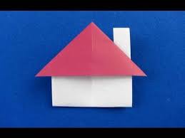 Kurze diy anleitung um eine origami hose aus einem geldschein zu falten. Casetta Origami Con Cappa Del Camino House Origami æŠ˜çº¸ Diy Origami Origami Paper Animal Crafts For Kids