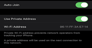 Mar 30, 2020 · instead, you must go into settings and navigate to the wifi panel. How To Turn Off Private Wi Fi Mac Addresses On Iphone