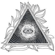 Vector Tattoo Illustration Abstract Sacred Geometry With An All Symbol White Abstract Png And Vector With Transparent Background For Free Download Sacred Geometry Illustration Tattoo Illustration Sacred Geometry