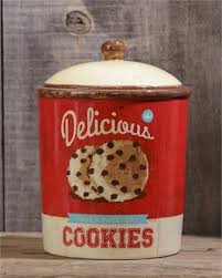 retro ceramic cookie jar home decor