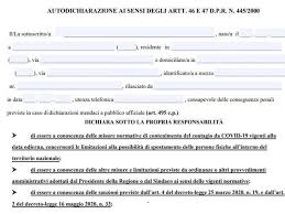 Scarica il modulo (42.85 kb) Autocertificazione 2021 Il Modulo Da Scaricare In Pdf Corriere It