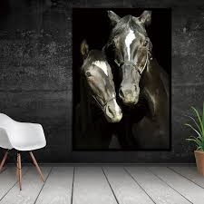 Equine decor, luxury equestrian lifestyle, horse theme decor, gifts for horse lovers, equine jewelry & bedding, equine theme dinnerware, glasses & trays. Canvas Wall Art Pictures Art Prints On Animal Horses Decorative Home Decor Modular Canvas Paintings For Living Room No Frame Leather Bag