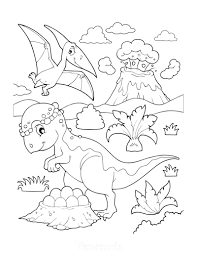 What is more, you can also find a very special category of printable coloring pages for kids, that offer extraordinary educational values. 128 Best Dinosaur Coloring Pages Free Printables For Kids