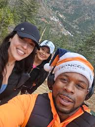 Visitors from around the world at Colorado mountain