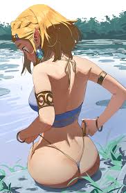 Zelda untying her bikini (Some1else45) [The Legend of Zelda] : rrule34