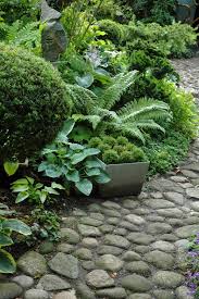 Hosta Boxwood Fern In A Green Foliage Border Garden Ideas Pation Backyard Diy Vegetable Flower Herb Co Shade Garden Ferns Garden Beautiful Gardens