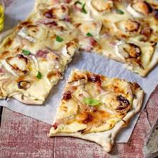 Pizza Lorraine Au Chevre Pizza Chevre Miel Pizza Chevre Recette