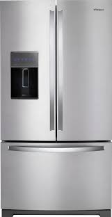 Check spelling or type a new query. Whirlpool 26 8 Cu Ft French Door Refrigerator Fingerprint Resistant Stainless Steel Wrf757sdhz Best Buy