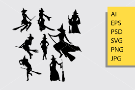 Download Witch Silhouette Graphic By Cove703 Creative Fabrica PSD Mockup Templates