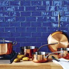Blue And Copper Kitchen Accessories Ideal Home Copper Kitchen Blue Kitchen Tiles Copper Kitchen Accessories