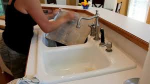 The basic use of this type of sink is you can fill one basin with soapy water that used to clean the dishes. Double Bowl Sinks Are Obsolete Single Bowl Sinks With Rear Corner Drains Are In Youtube
