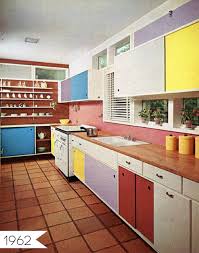 Everything Old Is New Again Multi Colored Cabinets In The Kitchen Retro Kitchen New Kitchen Cabinets Quirky Kitchen