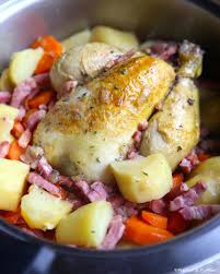 Coquelet Aux Pommes De Terre Et Carottes Recette Coquelet Recette Recettes De Cuisine Recette Chapon