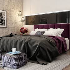 Burgundy For A Royal Touch In A Modern Black And White Bedroom Burgundy Bedroom Home Bedroom Modern Bedroom Design