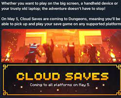 Cloud Saves For Minecraft Dungeons Coming Soon To All Platforms On The 5th Of May R Minecraftdungeons