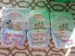 If you haven't spent a lot of time around newborns, their fragility may be remember that your newborn is not ready for rough play, such as being jiggled on the knee or. Funny Baby Shower Diaper Quotes
