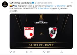 All the info, statistics, lineups and events of the match Santa Fe Vs River Plate Ya Tiene Fecha Y Sede Win Sports