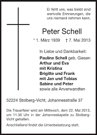 Peter schell ist im alter von nur 64 jahren verstorben. Traueranzeigen Von Peter Schell Aachen Gedenkt