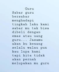 Tolong Buatin Puisi Dan Pidato Tentang Guru Tolong Kak Dikumpul Besok 10 Poin Deh Jangan Ngawur Brainly Co Id
