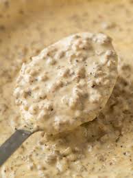 Image result for sausage gravy biscuits