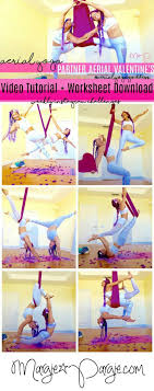 Partner Aerial Yoga Valentine S Challenge Aerial Yoga Poses Acro Yoga Poses Partner Workout