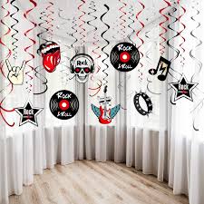 Choose from 120+ theme decoration graphic resources and download in the form of png, eps, ai or psd. Buy 30ct Rock And Roll Theme Party Foil Swirl Decorations Rock Star Music Party Hanging Swirls Party Ceiling Decorations For 50 S 60 S Theme Party Decorations Event Supplies Online In Paraguay B081sv7rh9