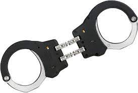They comprise two parts, linked together by a chain, a hinge, or rigid bar. Asp Ultra Hinge Handcuffs Steel Black Knifecenter 56119