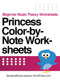It is from a series of efl worksheets to help i have designed this pdf for the vocabulary booster part of top notch fundamentals b. Princess Color By Note Music Theory Worksheets Pdf Bluebird Music Lessons