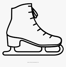 Illustration of a simple coloured sketch. Transparent Ice Skate Png Ice Skate Drawing Easy Png Download Kindpng