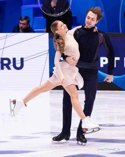 Василиса Кагановская и Максим Некрасов в произвольном танце на Чемпионате России 2026. #кагановскаянекрасов #kaganovskayanekrasov