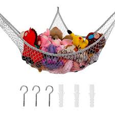 A toy hammock is a nylon net or mesh carrier that holds stuffed animals or toys. Stuffed Animal Hammock Linxi Children S Toy Hammock Net Large Durable Mesh Toy Organizer Storage Hanging