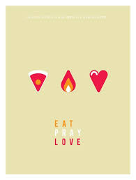 Capa Do Livro Comer Rezar E Amar Eat Pray Love Cartazes De Filmes Minimalistas Urbanarts Poster Minimalista