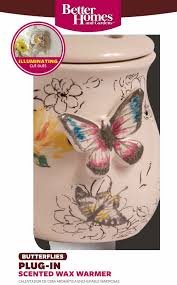 Starpil's wax warmers are made with grade a durable materials. Better Homes Gardens Butterflies Wall Accent Scented Wax Warmer Walmart Com Walmart Com