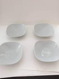 Ikea Susan Pryke Set Of 5 White Porcelain Cereal Salad Soup Bowl 365 Square Soup Bowl White Porcelain Ikea