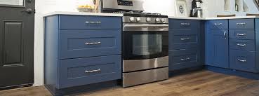 We're head over heels for this soft blue, modern kitchen. Blue Kitchen Cabinets Trend Wolf Home Products