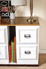 If you have an investment, buying the rails and installing them properly is also a good option for a file cabinet. 9 Filing Cabinet Makeovers New Uses For Filing Cabinets