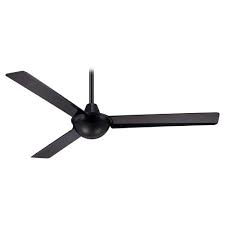 52 Inch Modern Ceiling Fan Without Light In Black Finish F833 Bk Destination Lighting Ceiling Fans Without Lights Ceiling Fan Black Ceiling Fan