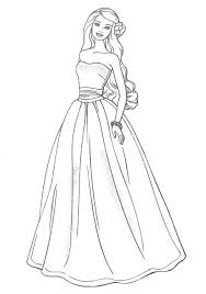 Coloring page with a heart consisting of many colors, leaves and patterns. Wedding Dress Coloring Pages For Girls Activity Shelter