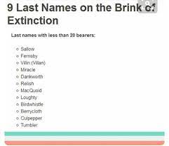 The following table applies only to names in. What Are Common English Last Names Hno At