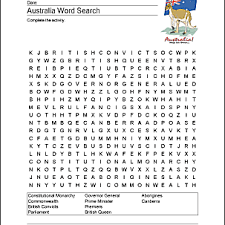 Crossword puzzles to print australia. Australia Wordsearch Crossword Puzzle And More