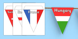 When european countries started to cooperate economically in 1951, only belgium, germany, france, italy, luxembourg and the netherlands participated. Euro 2020 Country Flag Bunting Teacher Made