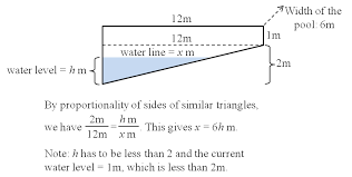 How long is 2 meters? A Swimming Pool Is 12 Meters Long 6 Meters Wide 1 Meter Deep At The Shallow End And 3 Meters Deep At The Deep End Water Is Being Pumped Into The Pool
